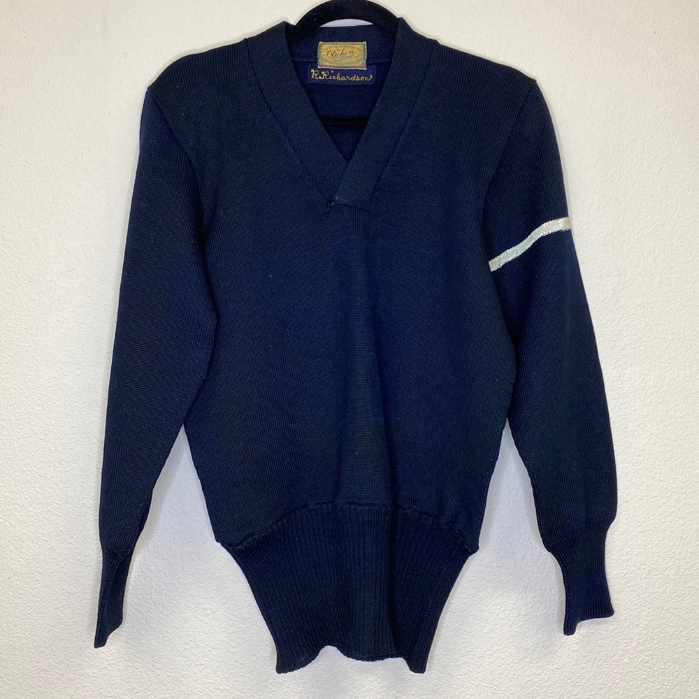 Vintage V-Neck Cheer Sweater